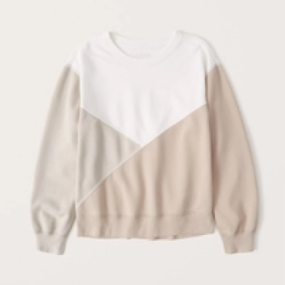 Abercrombie- Crewneck Color Block Sweatshirt